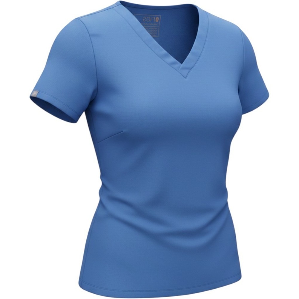 FIGS Casma Scrub Top Womens XXS Blue Technical Collection V-Neck 1000212
